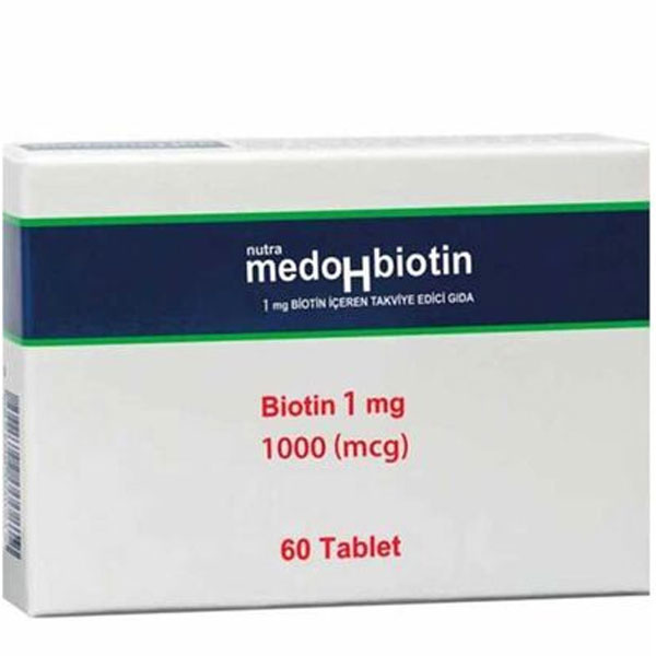 Dermoskin Medohbiotin Biotin 1 mg 60 Tablets Biotin Supplement
