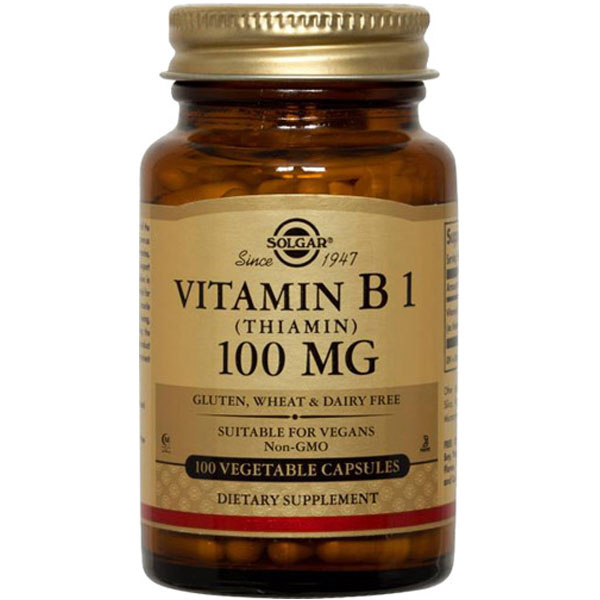 Солгар Витамин B1 (тиамин) 100 мг 100 таблеток