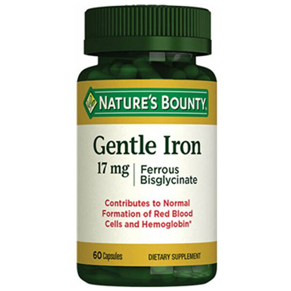 Nature's Bounty Gentle Iron 17 Mg 60 Capsules