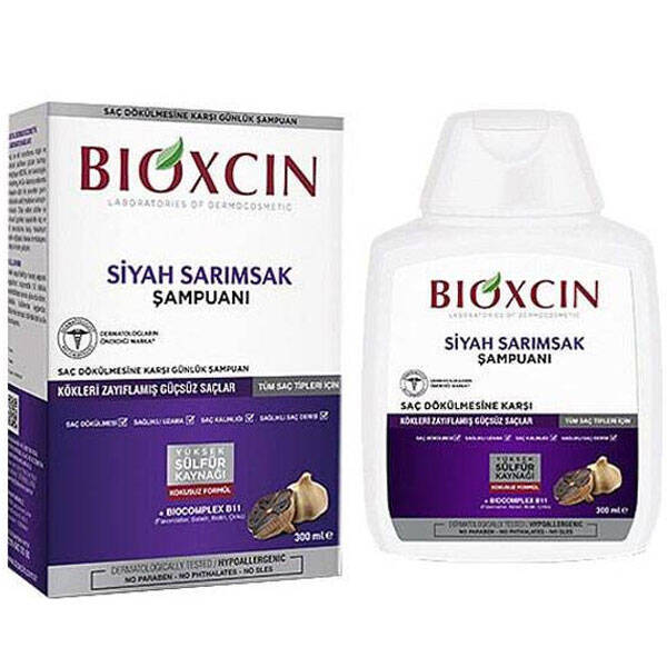 Bioxcin Black Garlic Shampoo 300 ML Шампунь против линьки