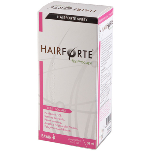 Hair Forte Women Spray 2% Procapil 60 ML Anti-Shedding Spray