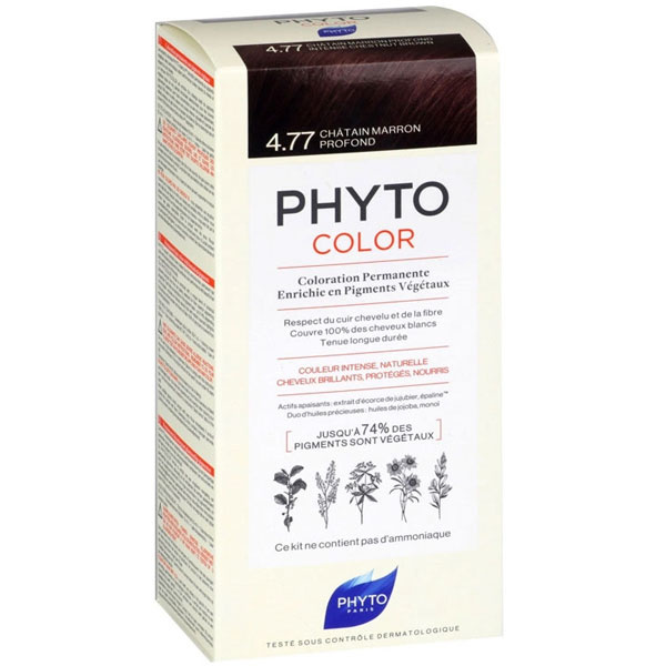 Phyto Phytocolor Травяная краска для волос 4.77 Интенсивный каштан медный