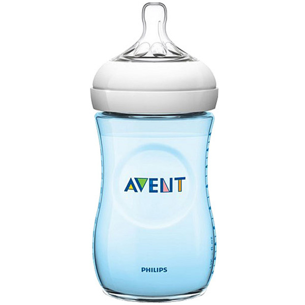 Avent Natural PP Baby Bottle Slow Flow 1 Month+ 260 ML - Blue