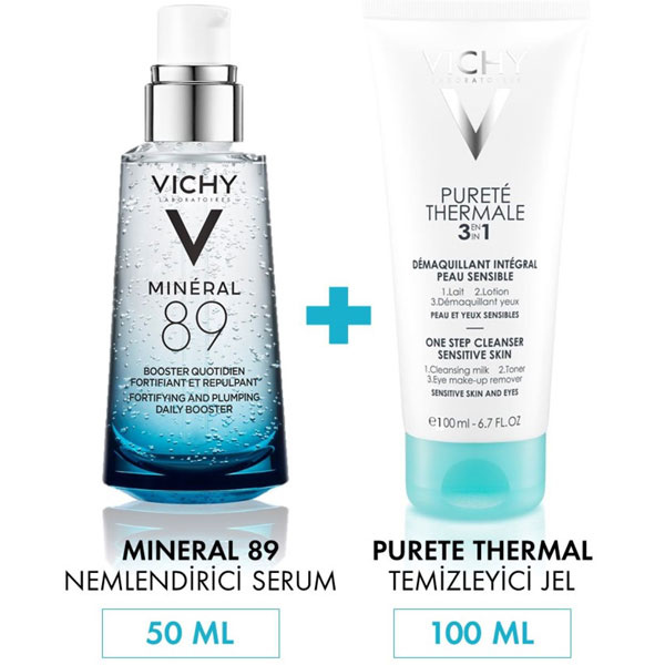 Vichy Mineral 89 Fortıgying Hydrating Daily Skin Booster 50 ML Purete Thermale Demaquillant Integral 100 ML Hediye