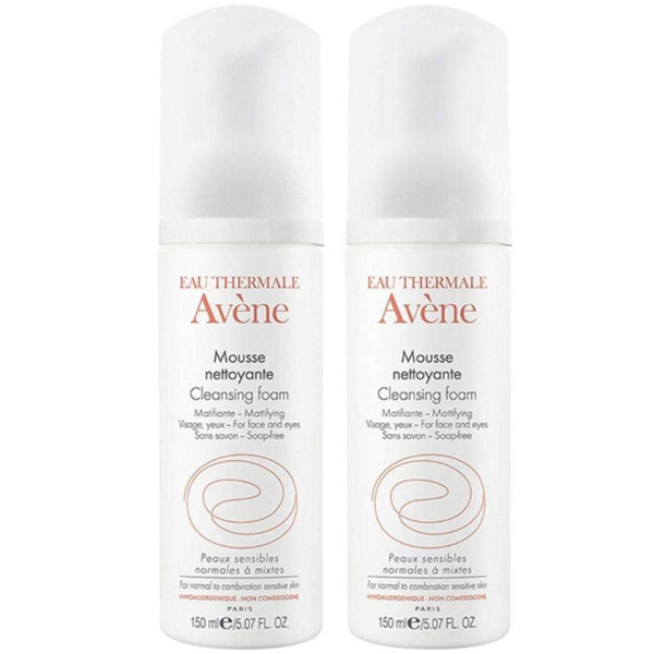 Avene Mousse Nettoyante Skin Cleansing Foam 2x150 ML Set