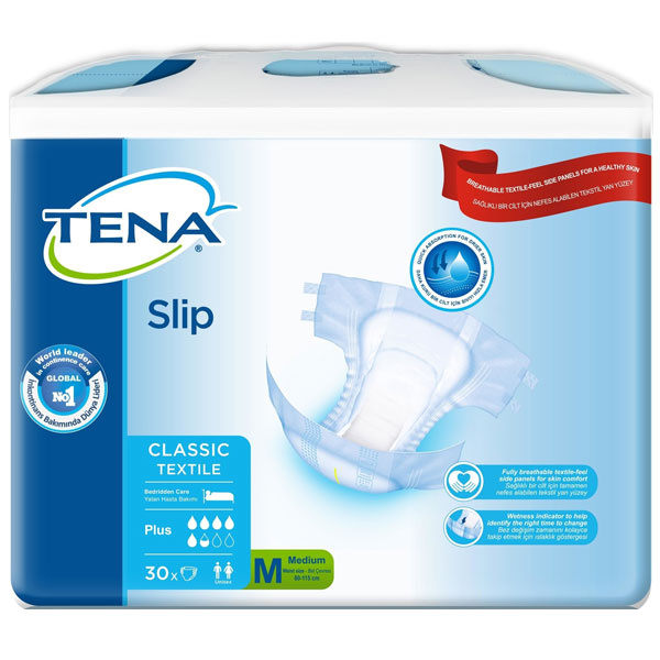 Tena Slip Classic Textile Plus Пациентские подгузники Medium 30 шт.