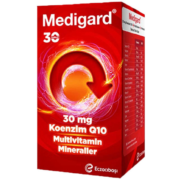 Eczacıbaşı Medigard Коэнзим Q10 Витаминно-минеральный комплекс 30 таблеток
