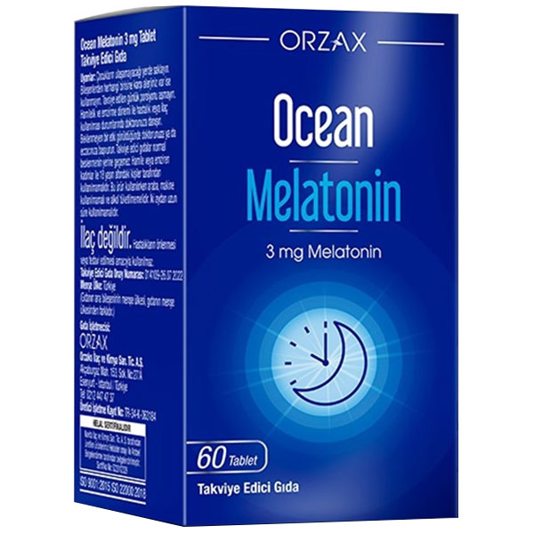 Orzax Ocean Melatonin 3 mg 60 Tabet
