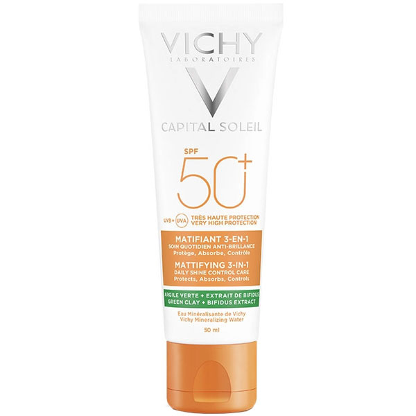 Vichy Capital Soleil Spf 50 50 ML Матирующий солнцезащитный крем для лица