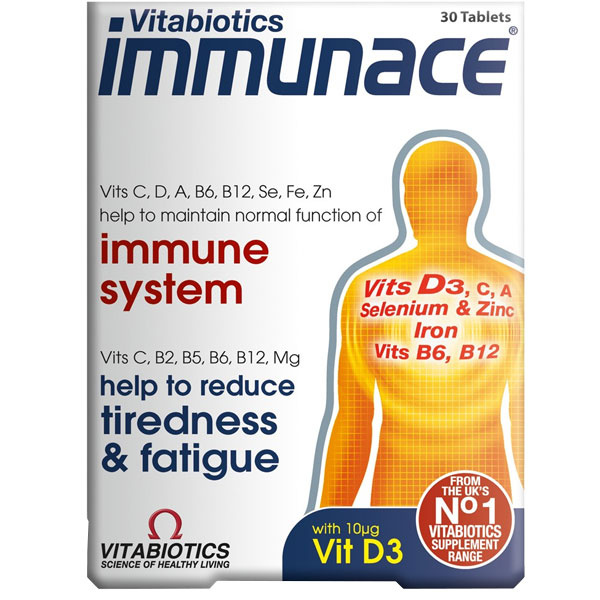 Vitabiotics Immunace 30 таблеток Дополнение к витамину D3