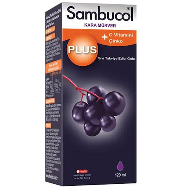 Sambucol Plus Vitamin C Zinc 120 ML Добавка витамина С и цинка
