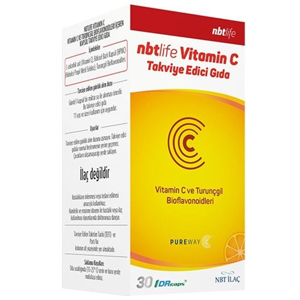 NBT Life Витамин C Pureway 30 капсул Дополнение к витамину C