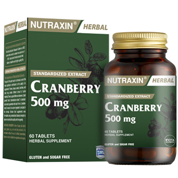 Nutraxin Клюква 500 мг 60 таблеток Пищевая добавка