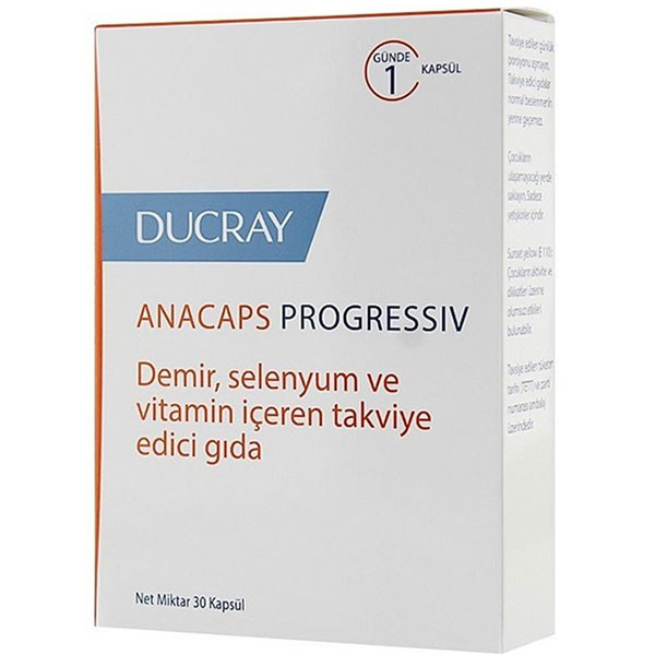 Ducray Anacaps Progressiv 30 капсул Пищевая добавка