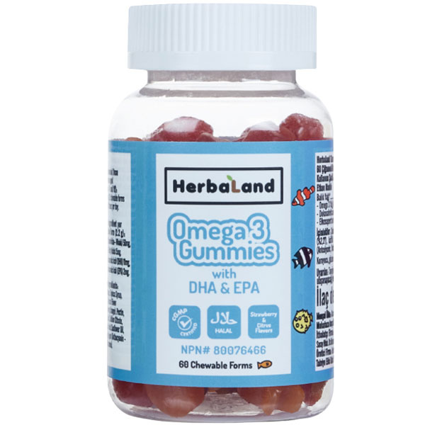 Herbaland Omega 3 60 жевательных таблеток