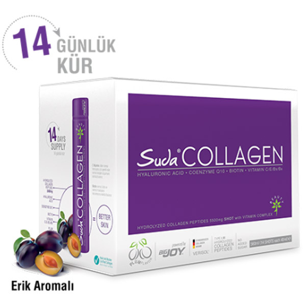 Suda Collagen со вкусом сливы 14x40 мл Коллагеновая добавка
