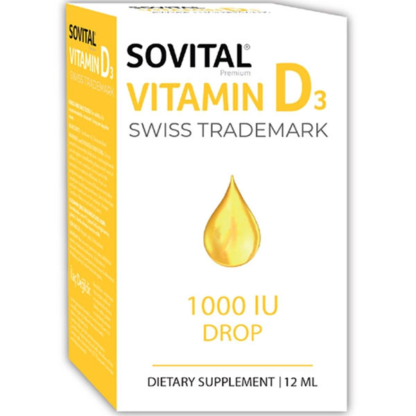 Sovital Vitamin D3 1000 IU Drops 12 ML