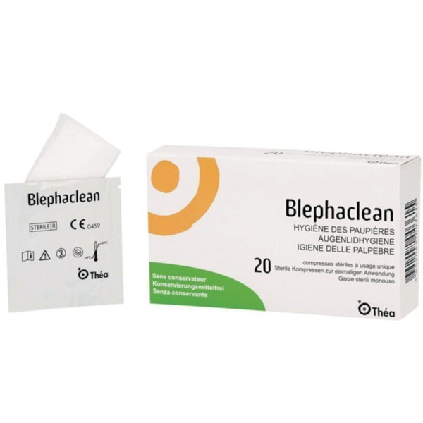 Очищающие салфетки для глаз Blephaclean 20 шт.