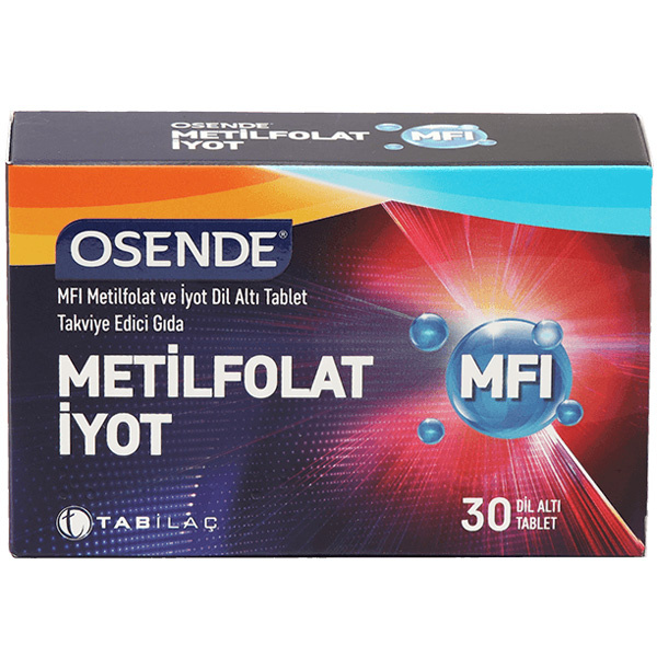 Osende MFi Метилфолат йода, содержащий 30 сублингвальных таблеток