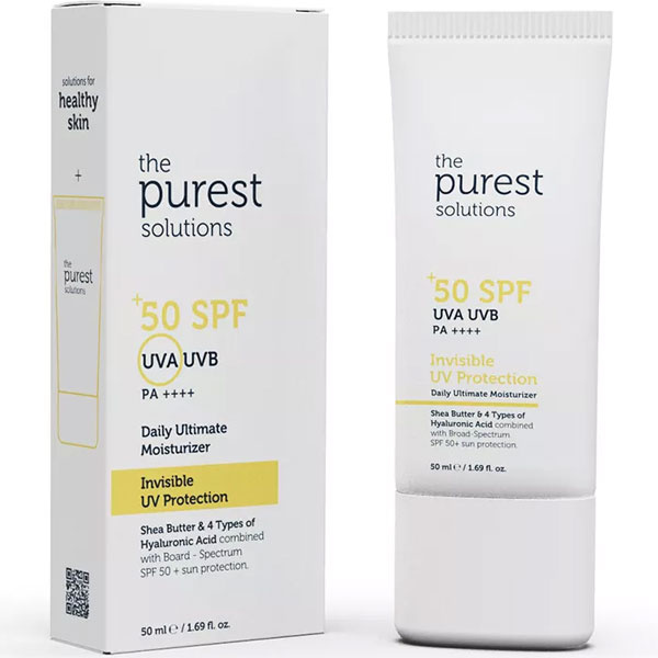 The Purest Solutions Invisible UV Protectin Daily Moisturizer Spf 50 50 ML