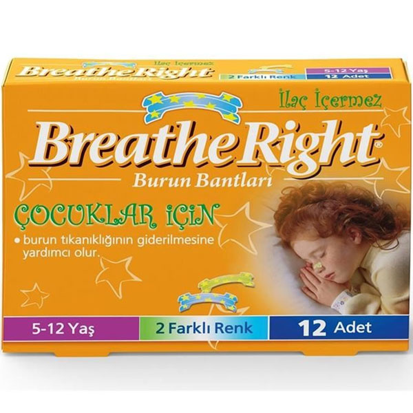 Breathe Right 12 носовых повязок для детей