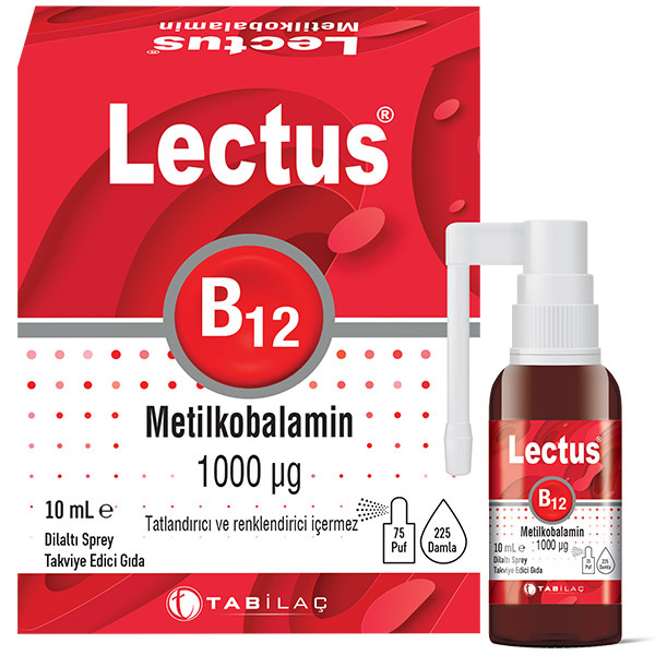 Лектус Метилкобаламин B12 сублингвальный спрей 10 мл