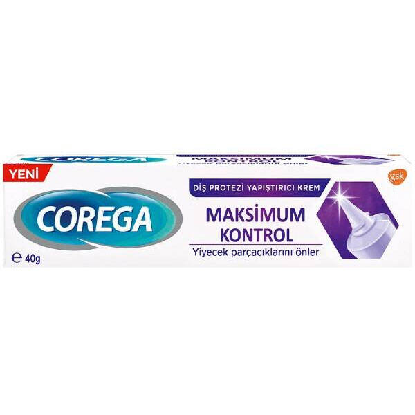 Corega Адгезивный крем для зубных протезов Максимальный контроль 40 гр