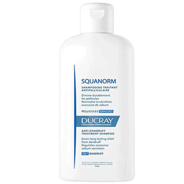 Ducray Squanorm Gras Shampoo 200 ML Шампунь против перхоти