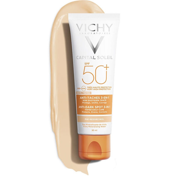 Vichy Capital Soleil Anti Dark Spot Spf 50 50 ML Солнцезащитный крем для увядающей кожи
