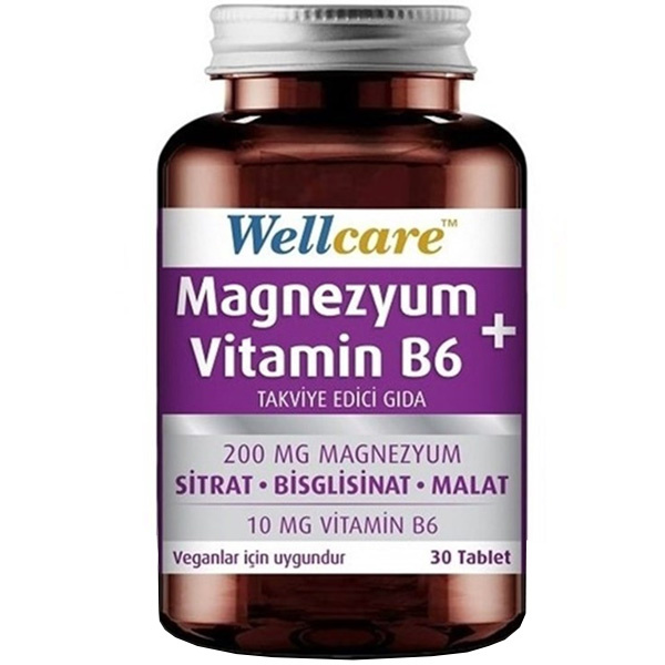 Wellcare Магний Витамин B6 30 таблеток