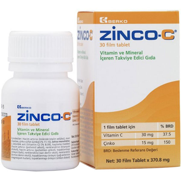 Зинко-С 15 мг 30 таблеток