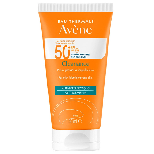 Avene Cleanance Solaire Spf 50 50 ML Солнцезащитный крем для жирной кожи