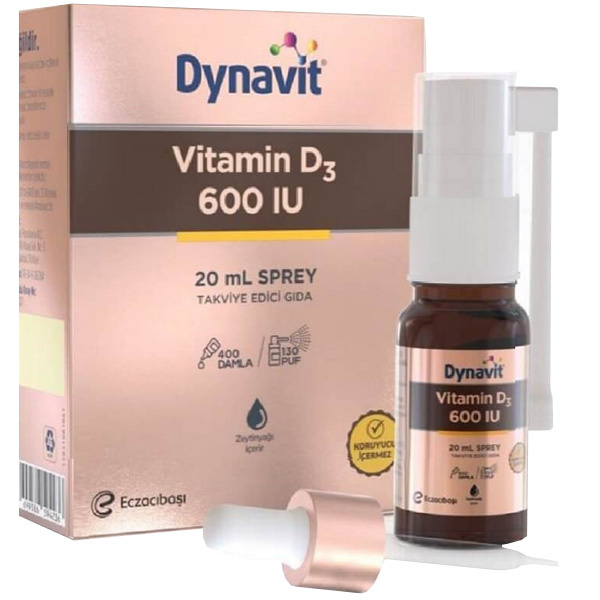 Dynavit Vitamin D3 600 IU Sprey 20 ML