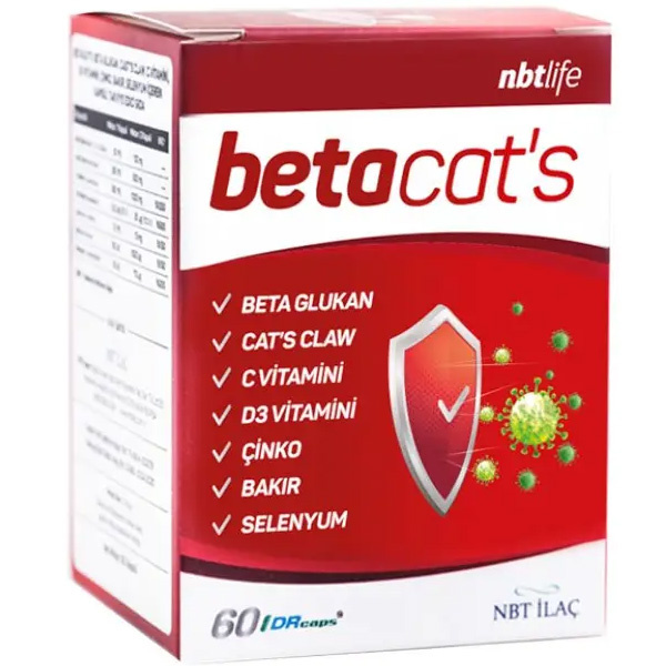 NBT Life Betacats 60 капсул добавка бета-глюкана