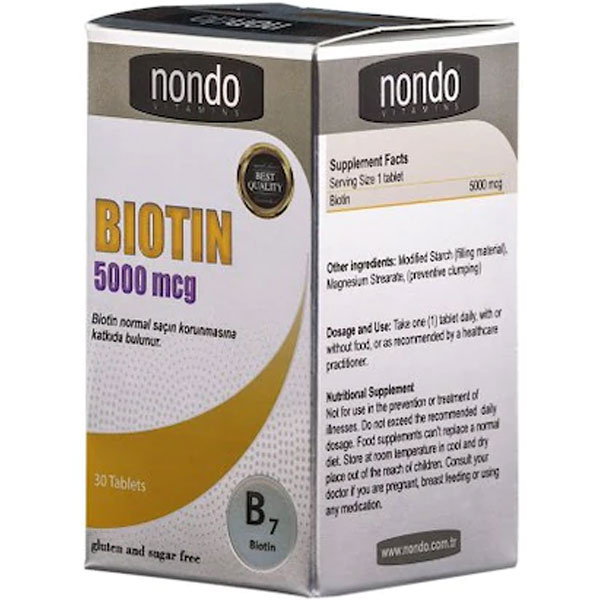 Nondo Vitamin Biotin 30 капсул