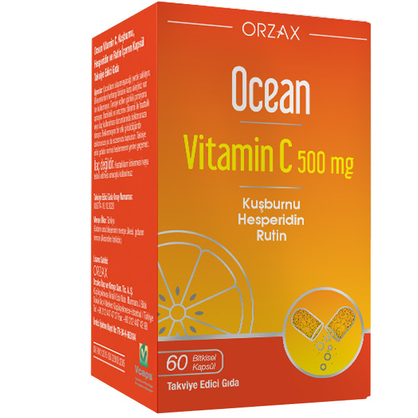 Orzax Ocean Vitamin C 500 мг 60 капсул