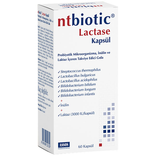 Nt Biotic Lactase 60 капсул Пробиотическая добавка