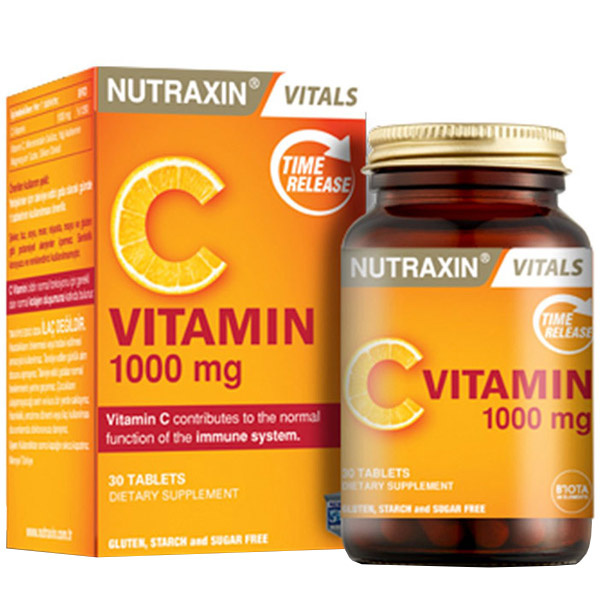 Nutraxin Витамин C 1000 мг 30 таблеток Добавка витамина C