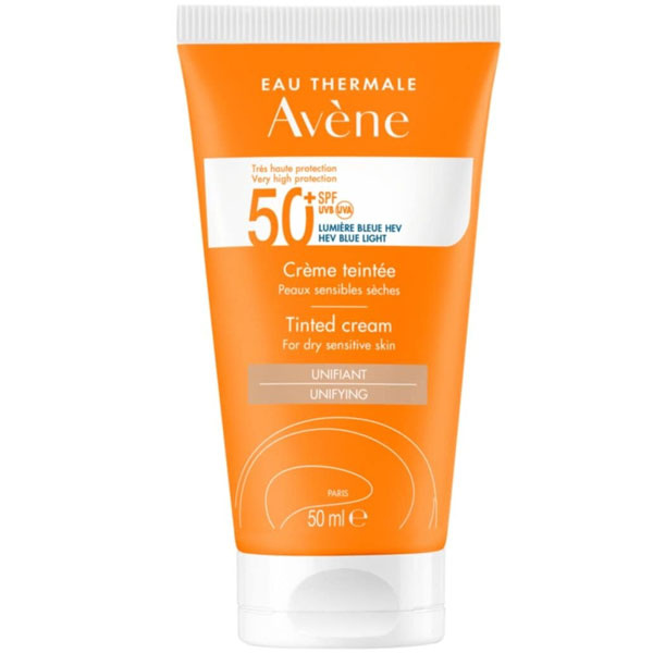 Avene Creme Teintee SPF 50 50 ML Цветной солнцезащитный крем