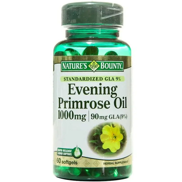 Nature′s Bounty Evening Primrose Oil Масло примулы вечерней 1000 мг 60 капсул