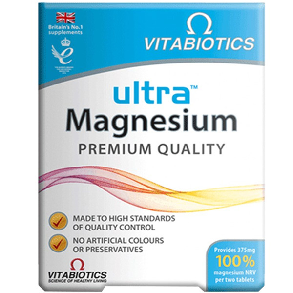 Vitabiotics Ultra Magnesium 60 таблеток Пищевая добавка, содержащая магний