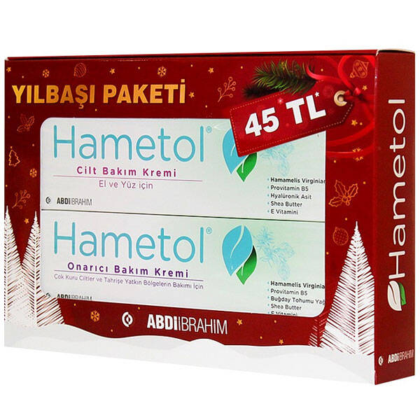 Hametol Крем для ухода за кожей 30 GR + Восстанавливающий крем для ухода 30 GR Рождественский пакет