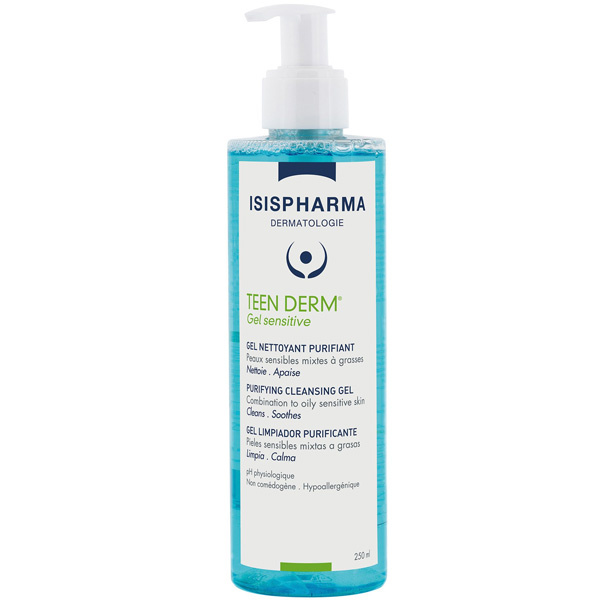 Isispharma Teen Derm Gel Sensitive Facial Cleansing Gel 250 ML