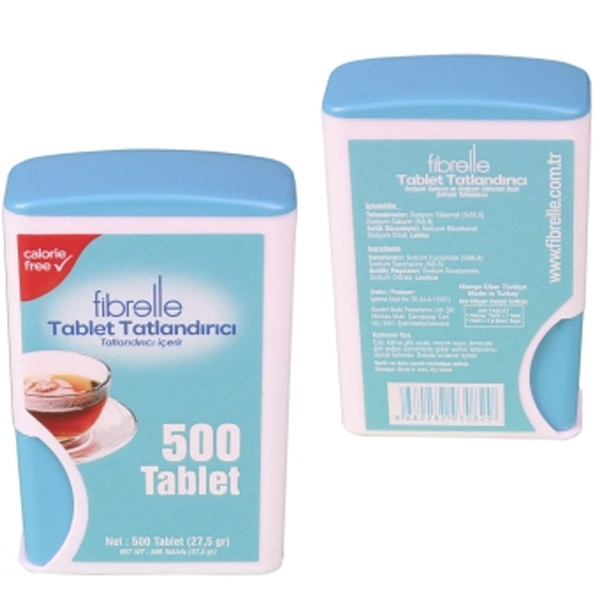 Подсластитель Fibrelle Saccharin 500 таблеток
