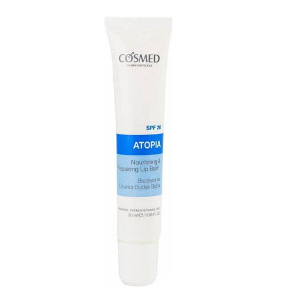 Cosmed Atopia Nourishing And Repairing Lip Balm Spf 20 20 ML Sun Protection Lip Balm