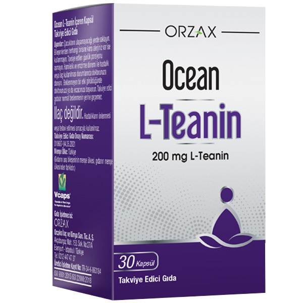 Orzax Ocean L Theanine 200 Mg 30 капсул