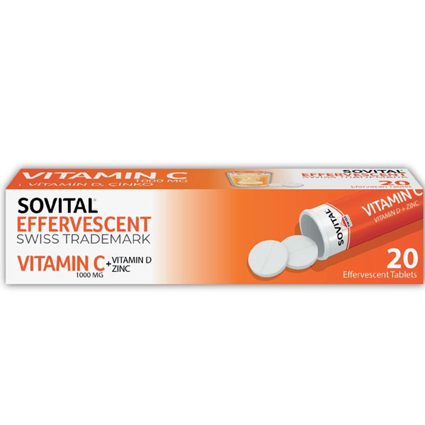 Совитал С Витамини 1000 мг 20 таблеток эфервезан