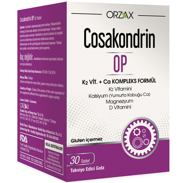 Orzax Cosakondrin OP 30 капсул Добавка кальция