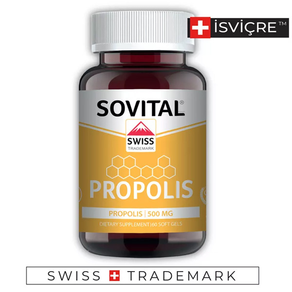 Sovital Swiss Trademark Propolis 500 mg 60 Softgel