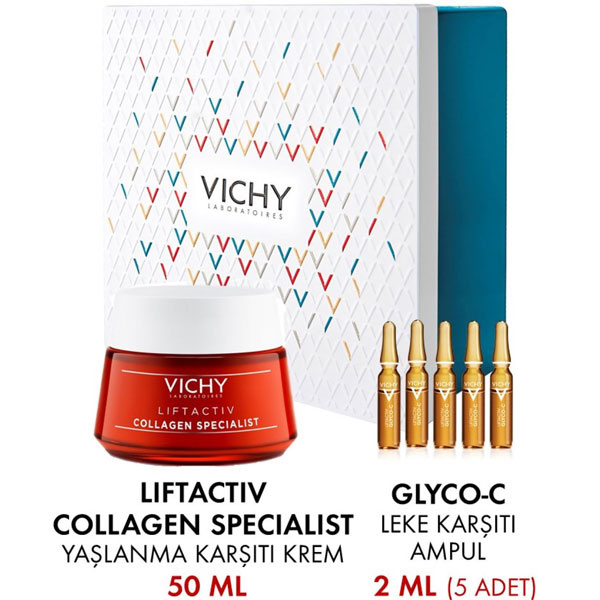 Vichy Liftactiv Collagen Specialist Day Cream 50 ML Liftactiv Glyco-C Ampul 5X2 ML Hediye